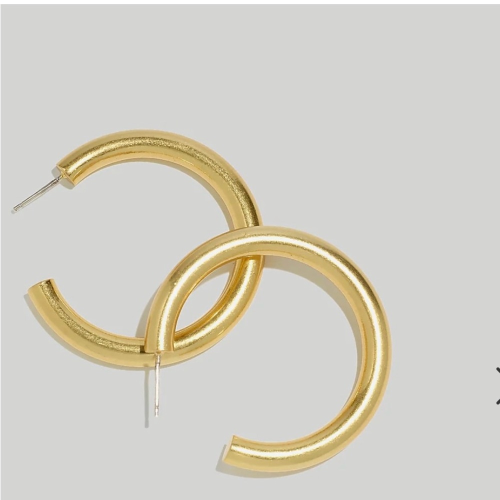 Madewell Chunky Hoop Earrings (NWOT)